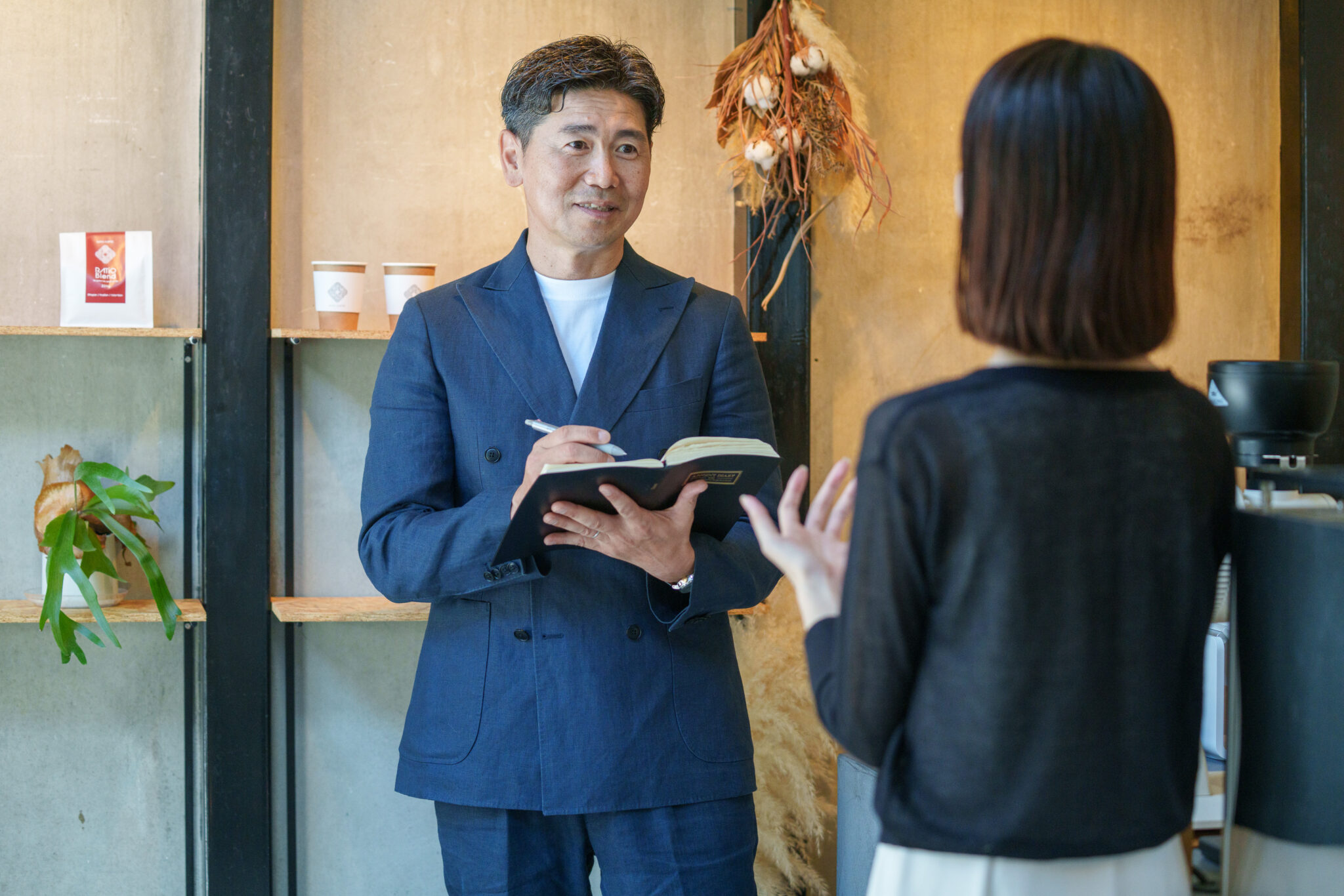 相談を受ける代表の直林浩正